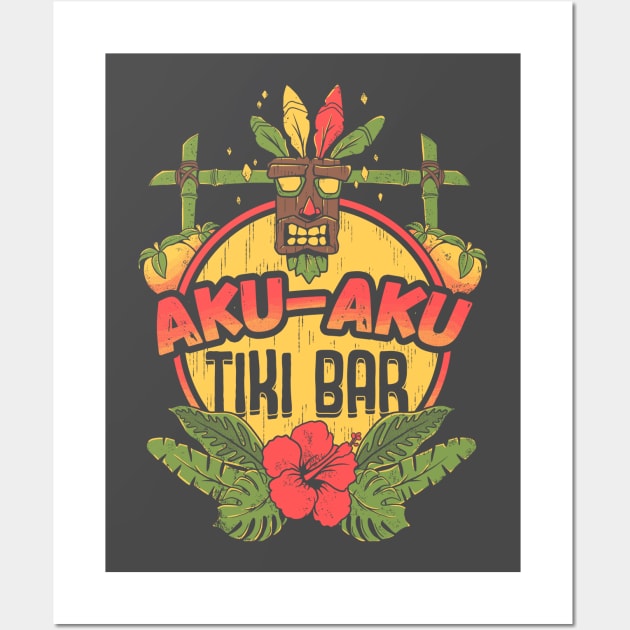 AKU-AKU TIKI BAR Wall Art by Ilustrata